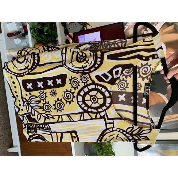 Crew Knit Wear CKW large‎ yellow and brown - Picture 2 of 4